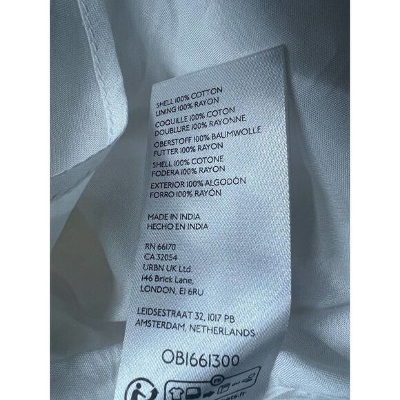 Anthropologie The Corina Ruffled Dress by Maeve Size Xlarge white Midi Dress - Picture 11 of 11